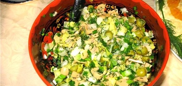 Салат из подберезовиков