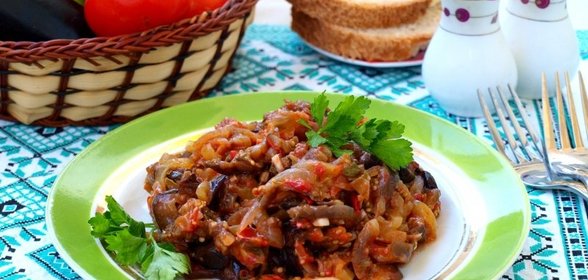 Жареная икра из баклажанов