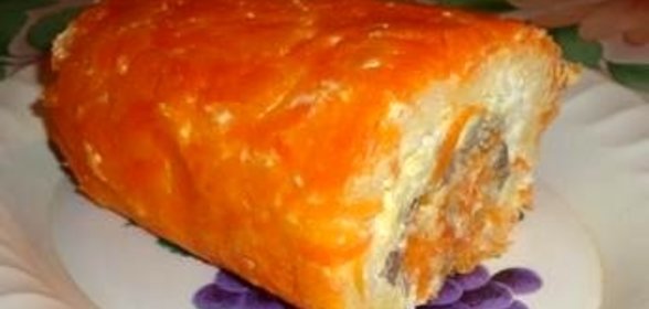 Овощной рулет с печенью