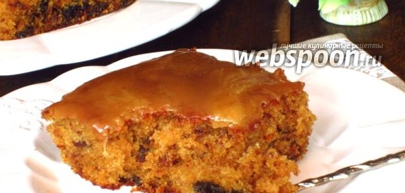 Пирог с черносливом и карамелью