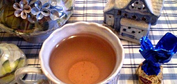 Мятно-имбирный чай с калиной