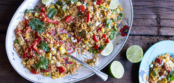 Мексиканский салат с кукурузой