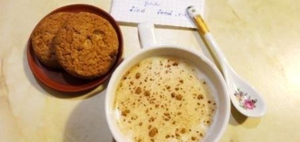 Молочный кисель с корицей