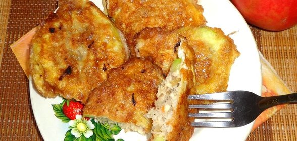 Кабачки фаршированные рыбой