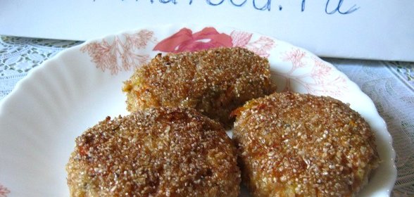 Морковные котлеты с фасолью