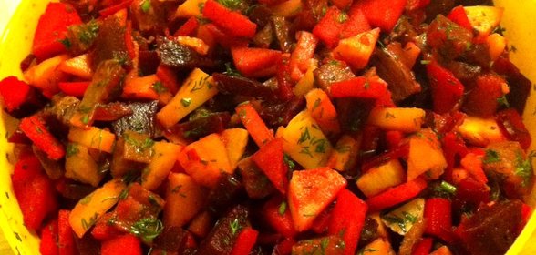 Салат с селедкой и свеклой