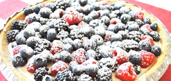 Быстрый пирог с ягодами