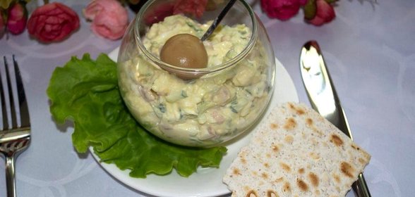 Закуска на еврейской маце