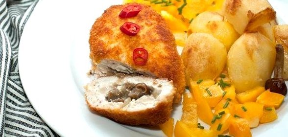 Куриные зразы с грибами