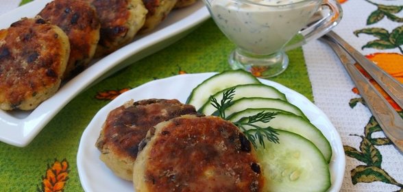 Картофельные котлеты с шампиньонами