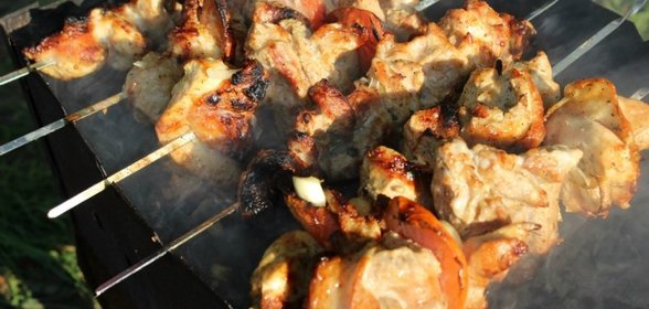 Шашлык на кефире от кумы
