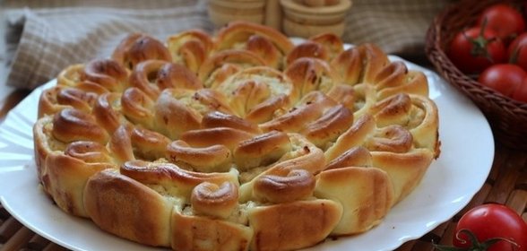 Пирог «Хризантема»