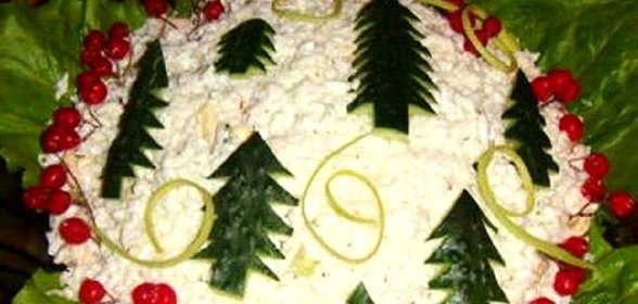 Салат Новогодняя елочка