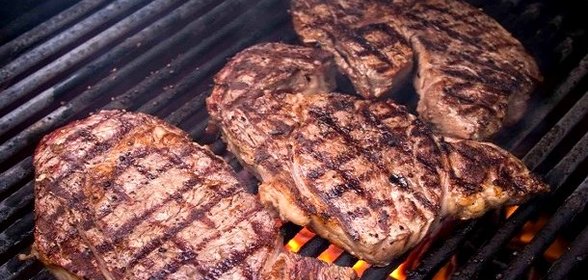 Стейк на гриле