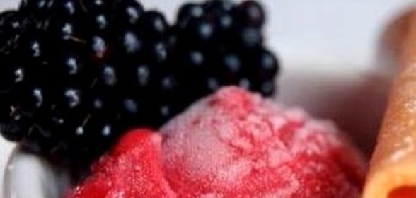 Шербет из малины и земляники