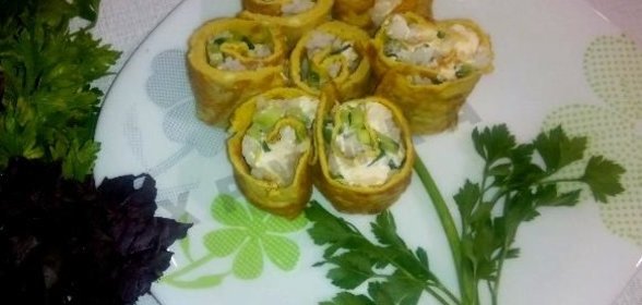 Яичные роллы по-корейски