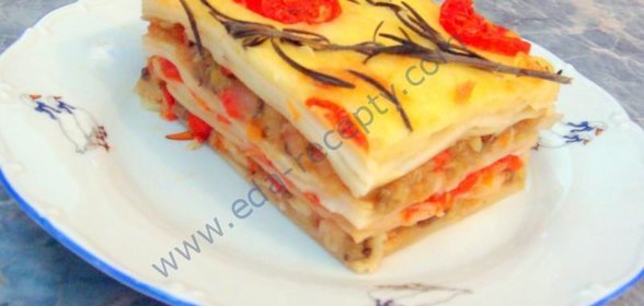 Лазанья овощная с баклажанами