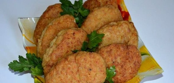 Куриные котлеты с геркулесом