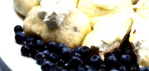 Вареники с черникой