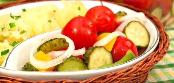 Черри, огурцы, болгарский перец маринованные по-быстрому