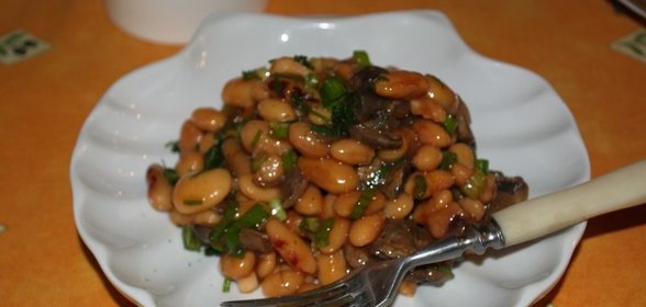 Фасоль с зеленью