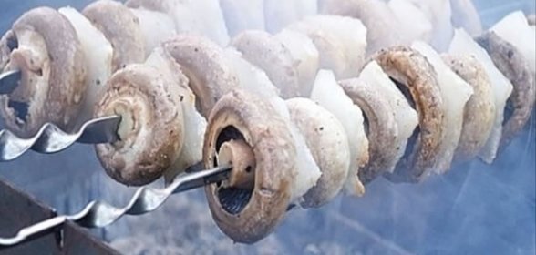 Шашлык из шампиньонов