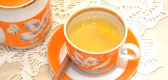 Зеленый чай с апельсином