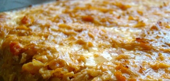 Запеканка с сыром и ветчиной