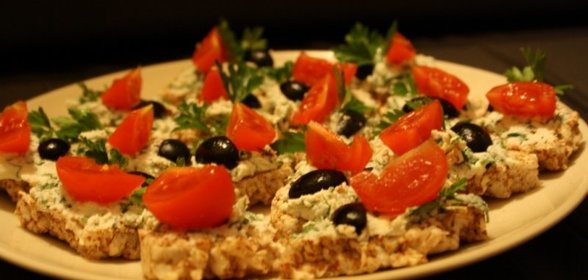 Канапе с творогом