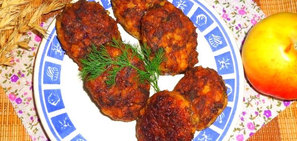 Котлеты с пшеном и зеленью