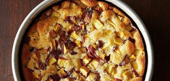 Летний персиковый пирог