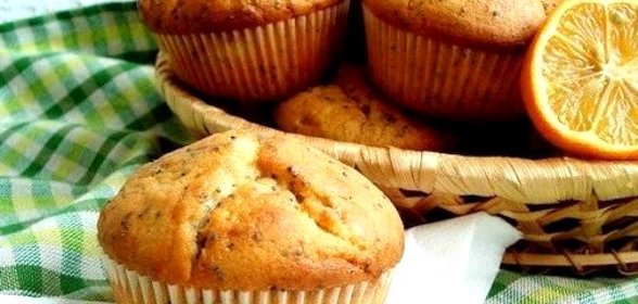 Лимонно-маковые маффины