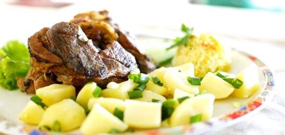 Баранина жареная