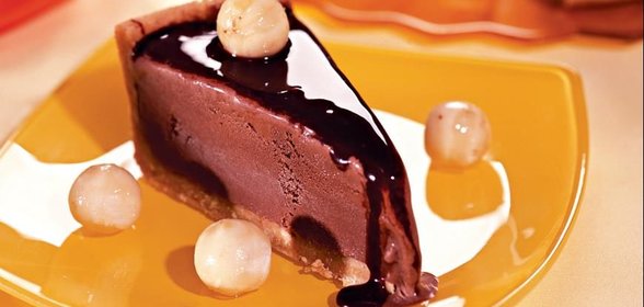 Шоколадно-банановый торт-мороженое