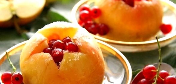 Яблоки в микроволновке