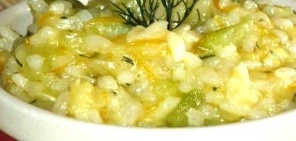 Рагу из кабачков с рисом