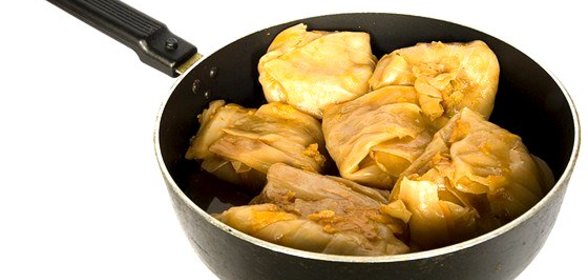 Капустные рулеты с говядиной, свининой, зеленым луком и чили по‑японски