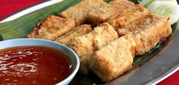 Хрустящий тофу с соусом чили