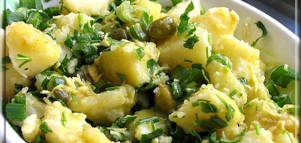 Салат из листьев чеснока