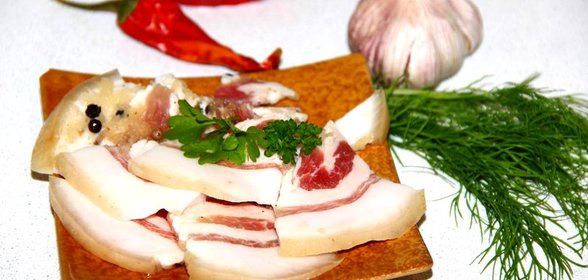 Сало соленое в рассоле