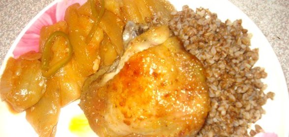 Острые баклажаны с пастой кочудян