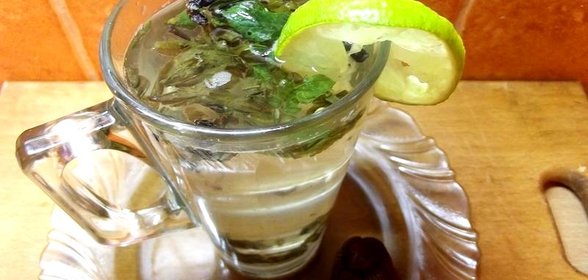 Зеленый чай с лаймом и барбарисом