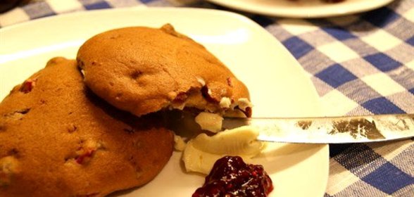 Английские сконы с клюквой