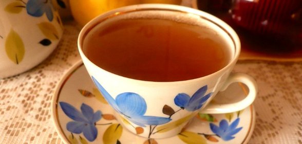 Чай с сушеными яблоками