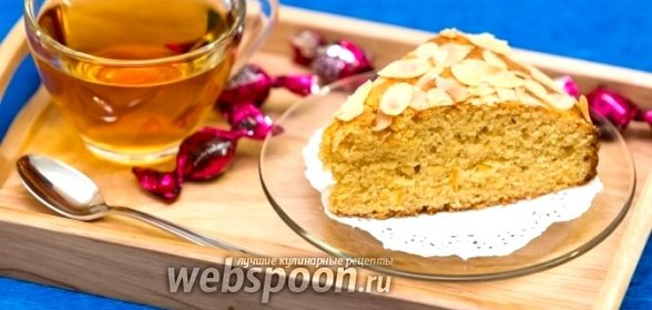 Кукурузно-миндальный пирог с апельсином