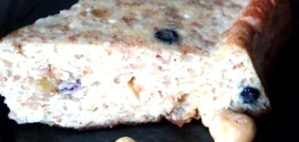 Творожная запеканка с овсяными хлопьями