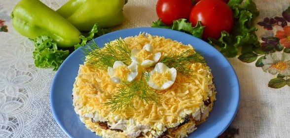 Салат Фантазия с курицей