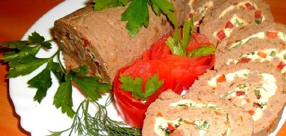 Паштет из куриной печени с овощами