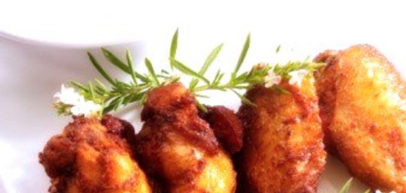 Жареные куриные крылышки с медом и соевым соусом