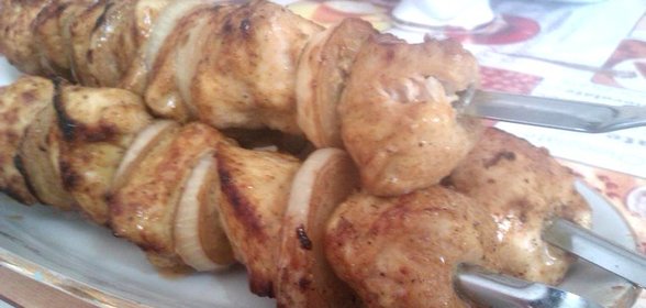 Шашлык из куриной грудки